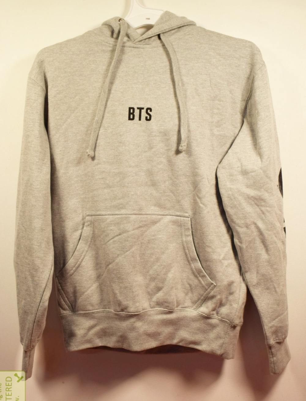 BTS Women's Clothing Pullover Hoodie Gray Small